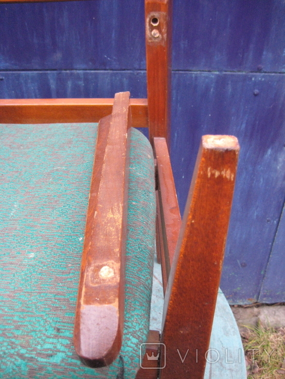 Деревянное кресло из меб. гарнитура (стул, кабинетный винтаж) ,Румыния .60 - е г. ХХ века., фото №13
