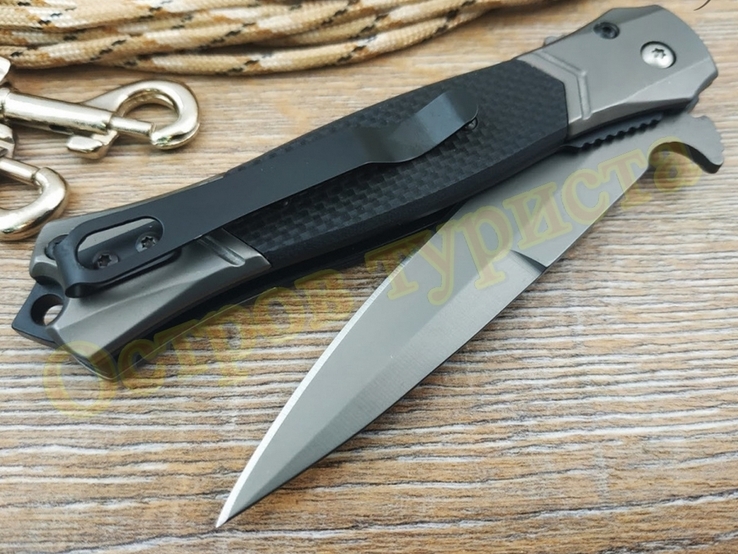 Нож складной Browning FA52 black полуавтоматический стеклобой, фото №6