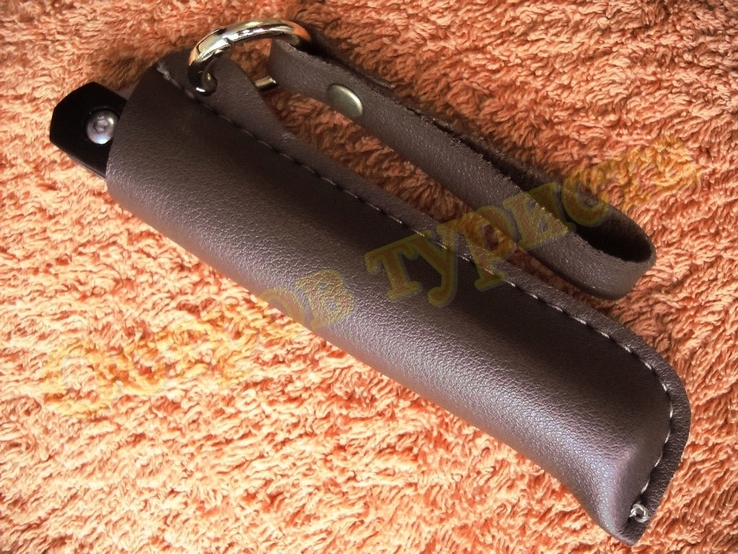 Нож складной полуавтомат на подшипниках Флиппер танто с чехлом, фото №8