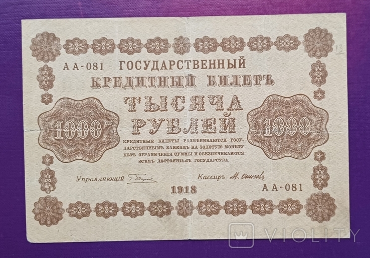 1000 руб 1918 рік, фото №2