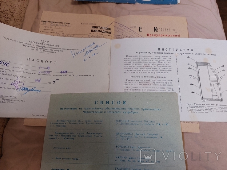 Пианино Украина паспорт инструкция, фото №4