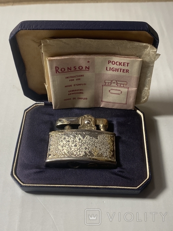Бензиновая зажигалка Ronson Pocket Lighter, фото №2