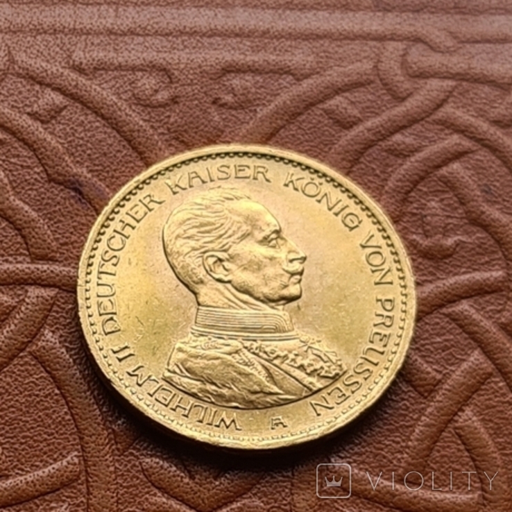 20 марок Пруссія. Вільгельм ІІ в мундирі, фото №2