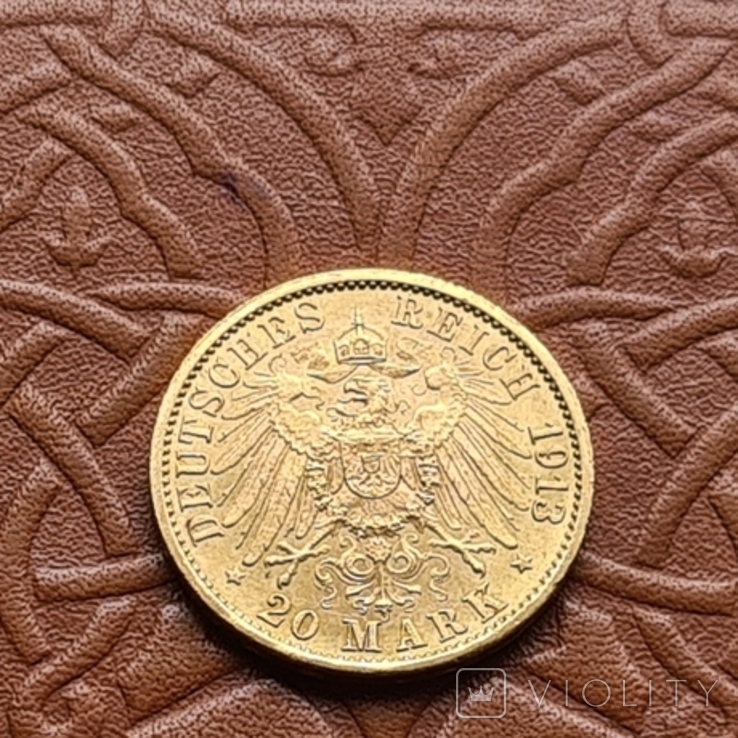 20 марок Пруссія. Вільгельм ІІ в мундирі, фото №4