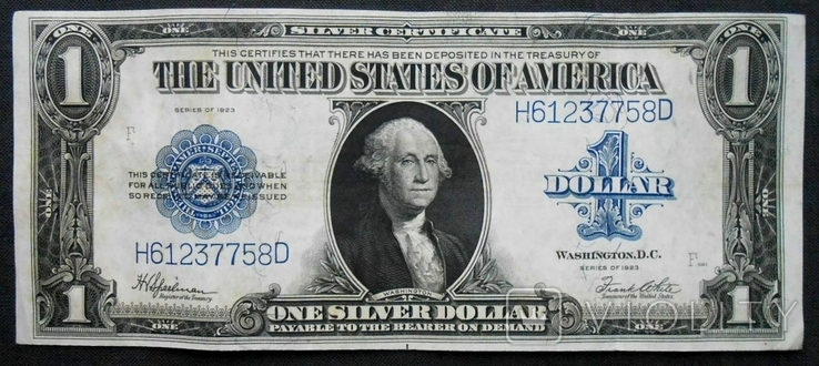  1923 г. США Америка 1 доллар, фото №2