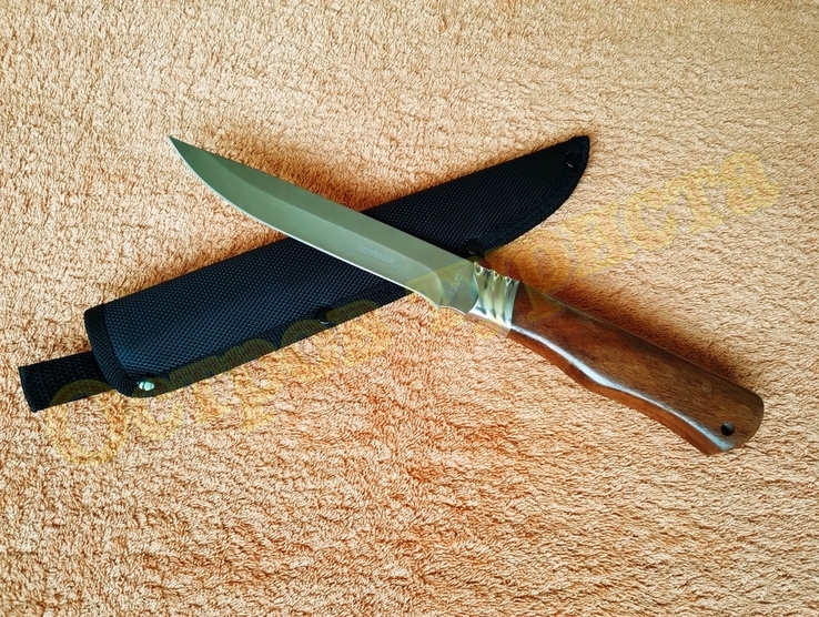 Нож Охотник сталь 65Х13 чехлом 28.8 см, фото №3