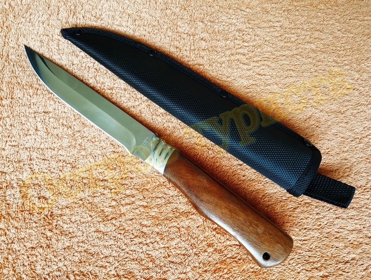 Нож Охотник сталь 65Х13 чехлом 28.8 см, photo number 2