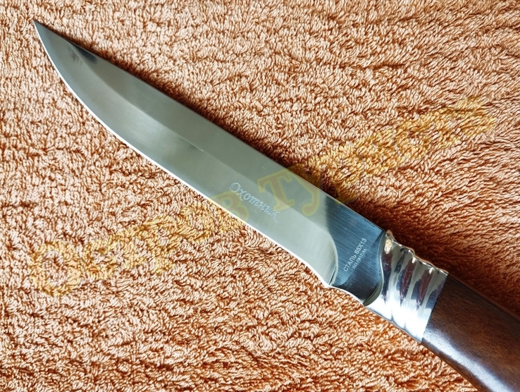 Нож Охотник сталь 65Х13 чехлом 28.8 см, фото №5