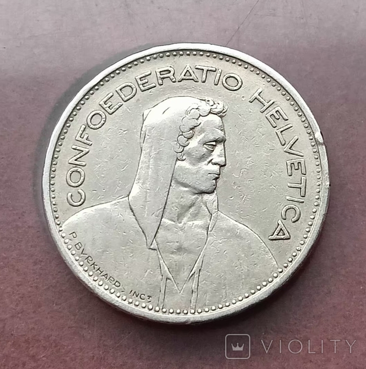 5 франков 1931 года Швейцария, фото №3
