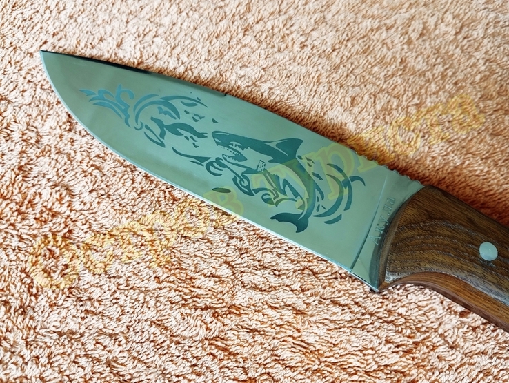 Нож охотничий Акула с чехлом 26см, numer zdjęcia 6