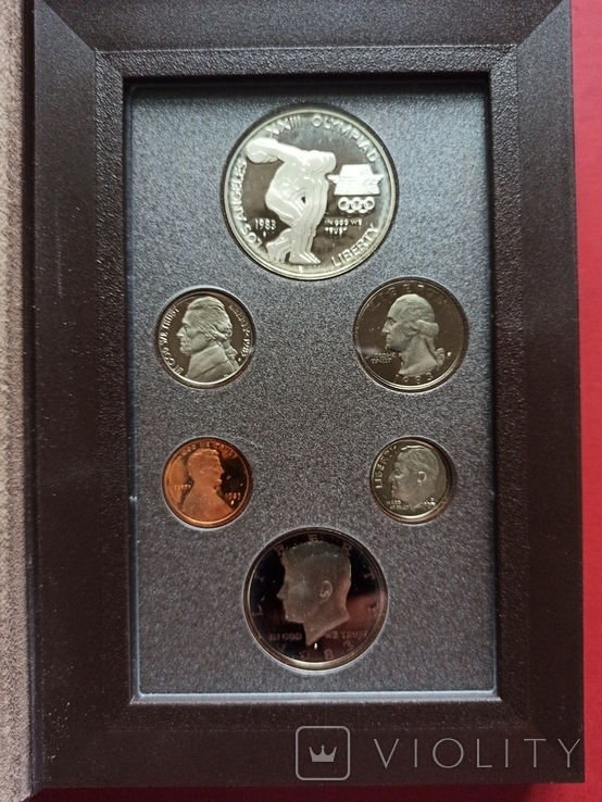 Річний набір монет 1983(s) року, США, фото №6