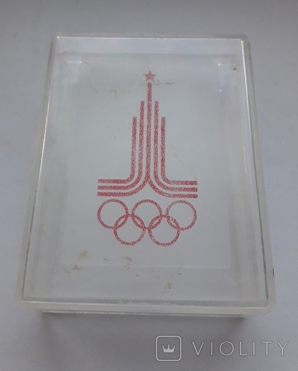 Коробка/футляр від позолоченого радянського чоловічого годинника присвяченому Олімпіаді 80, фото №11
