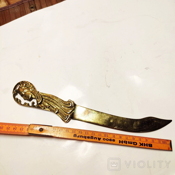 Нож для писем модерн литье 26,5 см, фото №3