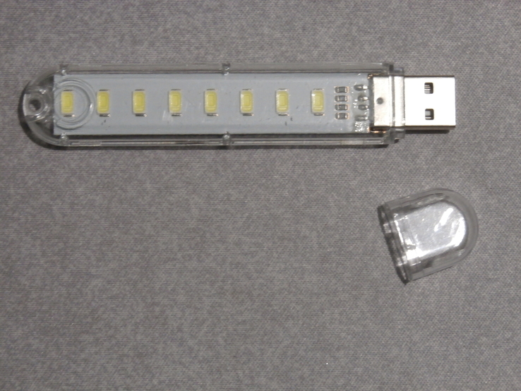 USB 8 LED підсвітка,ліхтарик-лампа для ноутбука,комп'ютера,повербанка,нічник USB LED Light, фото №2