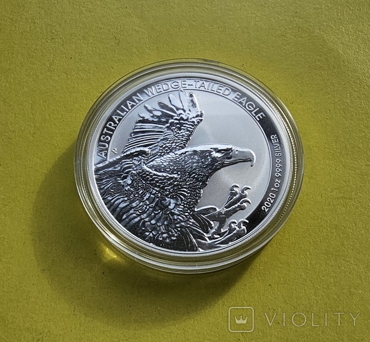 Австралія 1 долар 2020 Клинохвостий орел.Срібло, фото №3