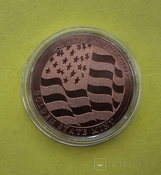 Мідний раунд 1oz, Американський Орел , США, фото №8