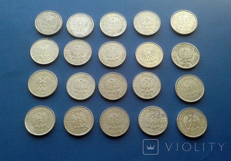 Польша 1 злотый - подборка монет, фото №5