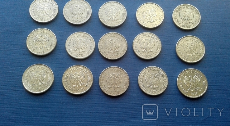 Польша 1 злотый - подборка монет, фото №7