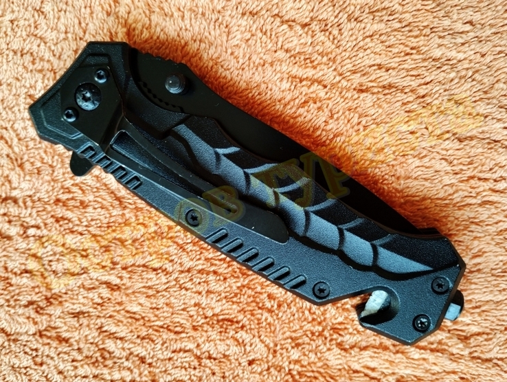 Нож складной Black Hawk стропорез бита клипса 21см, фото №8