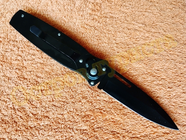 Нож выкидной Череп автоматический на кнопке с клипсой, фото №6