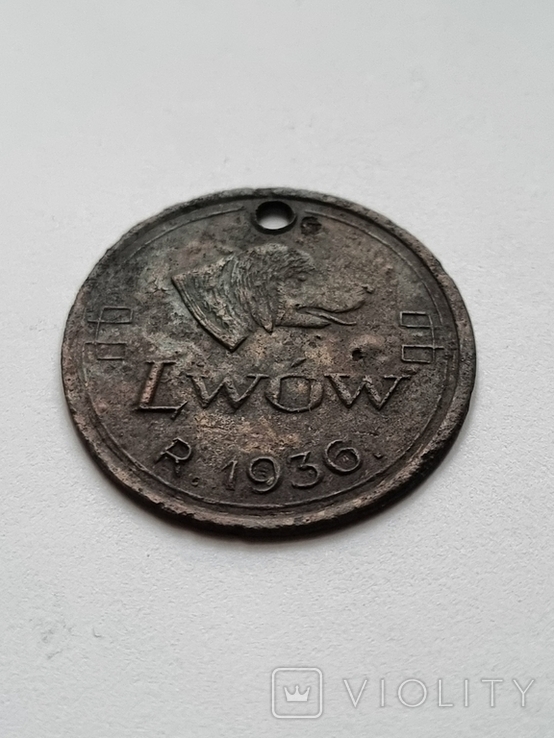 Собачий жетон Lwow 1936, фото №6