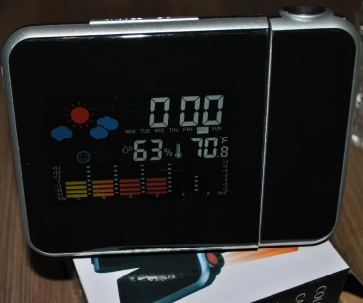 Годинник, метеостанція з проектором часу, numer zdjęcia 3