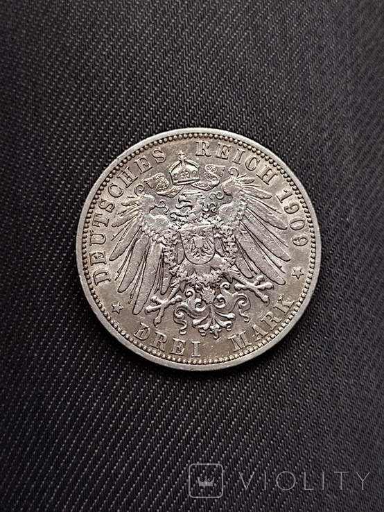 3 марки 1909 г. Германской империи., фото №6