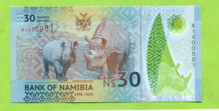 Намибия 30 долларов 2020, фото №2