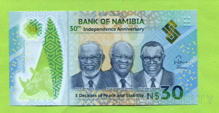 Намибия 30 долларов 2020, фото №3