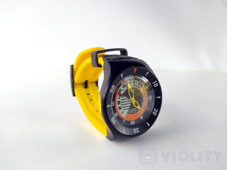 Часы швейцарские Swatch Farfallino Giallo для дайвинга и плавания, фото №4