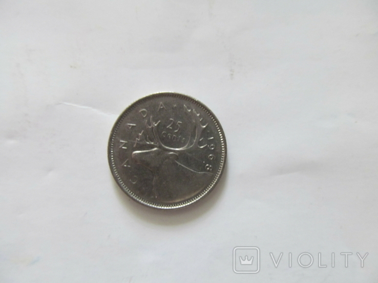 25 срібних центів Канади 1968, фото №2