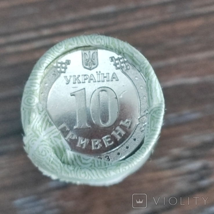 Ролик обігових памятних монет `Антонівський міст` (у ролику 25 монет), фото №5
