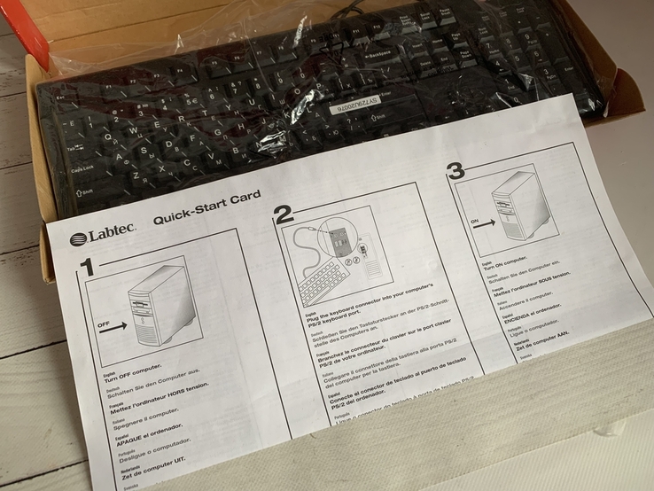 Labtec Standart Keyboard Plus чорна клавіатура PS/2., photo number 3