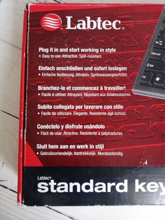 Labtec Standart Keyboard Plus чорна клавіатура PS/2., фото №10