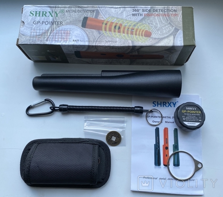 Пінпоінтер SHXRY - Ручний металошукач. Чорний, фото №5