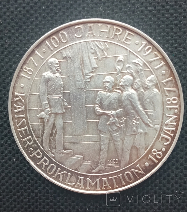 Срібна медаль Німеччини на честь 100-річчя Отто фон Бісмарка, фото №3
