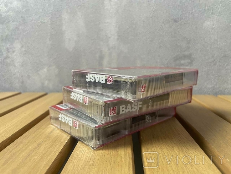 Аудиокасета BASF ferro extra I 90. Запечатанные 3 шт, фото №4