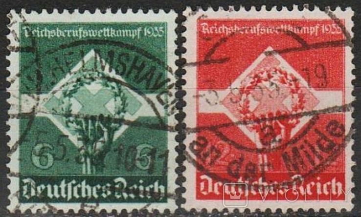 1935 - Рейх - Трудове змагання Mi.571-72 3.60 EU