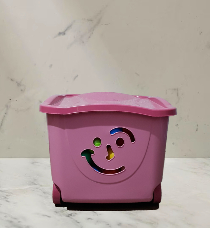 Контейнер для хранения игрушек mazzei улыбка 47,5 л розовый, фото №5