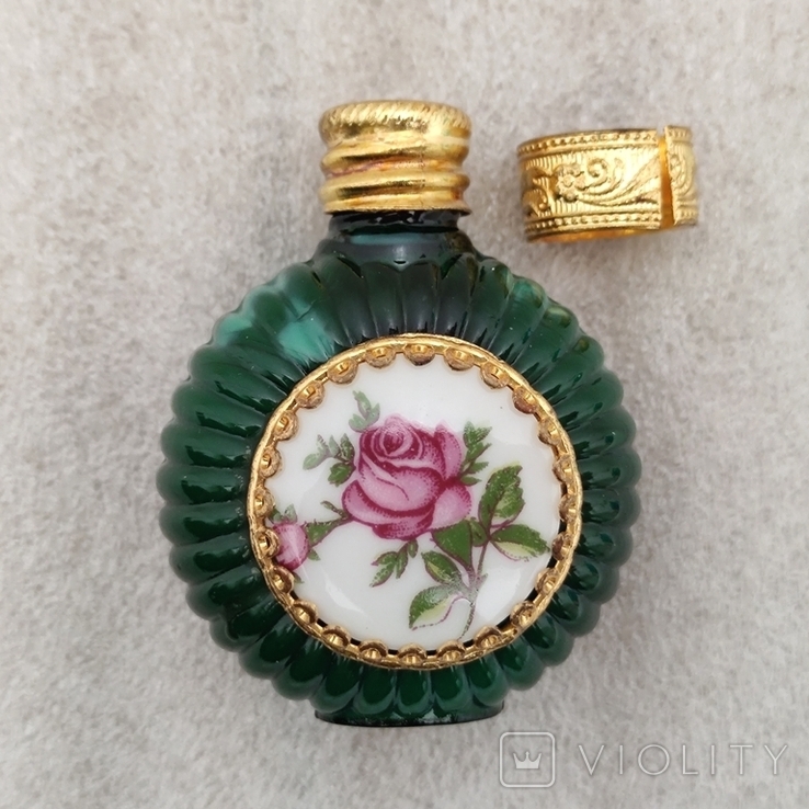 Флакон для парфюма малахитовое стекло, фото №2