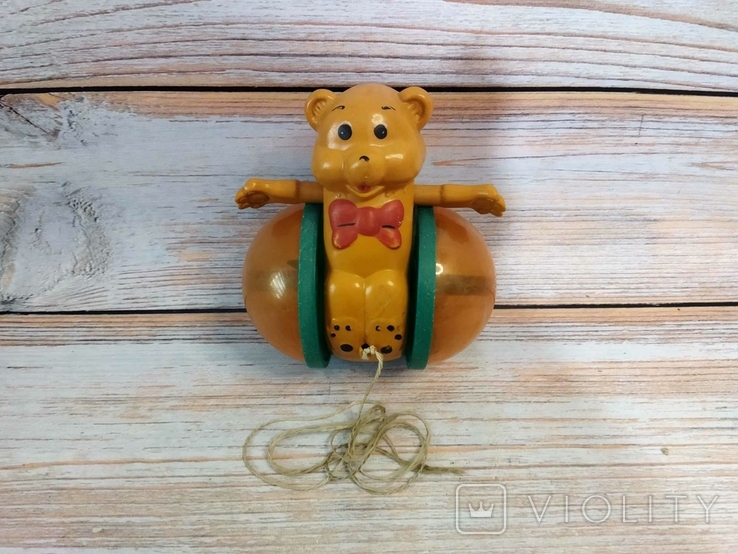 Ведмідь мішка на колесах іграшка ссср, фото №2
