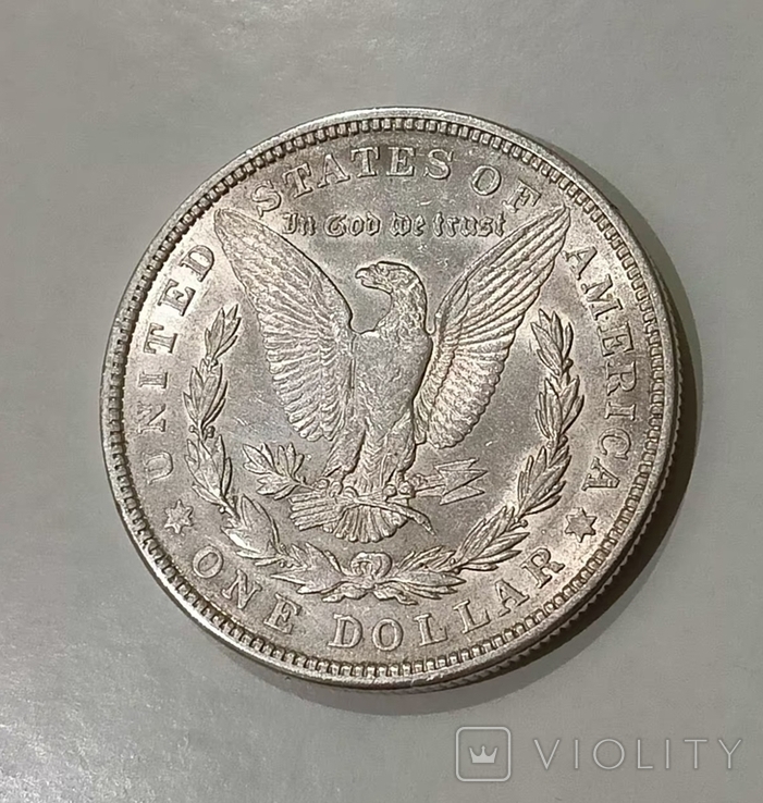1 доллар 1921 Морган 1, фото №2