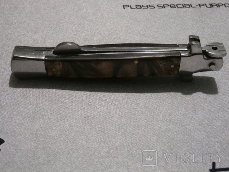 Cкладной нож стилет Colunbia К032 Buffalo horn Classik italian plain (Flat Grind) stilatto, фото №11