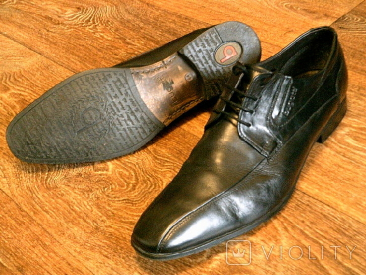 Bugatti - фірмові шкіряні туфлі розм.44, фото №2