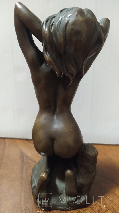 Обнажённая девушка. Скульптор Jean Potoue. Бронза, фото №5