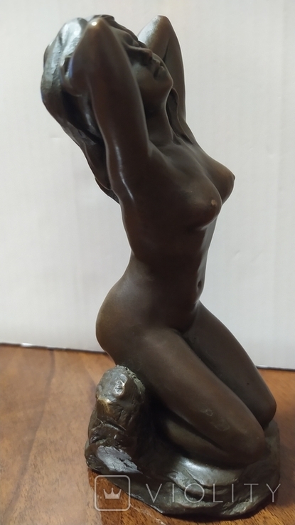 Обнажённая девушка. Скульптор Jean Potoue. Бронза, фото №6