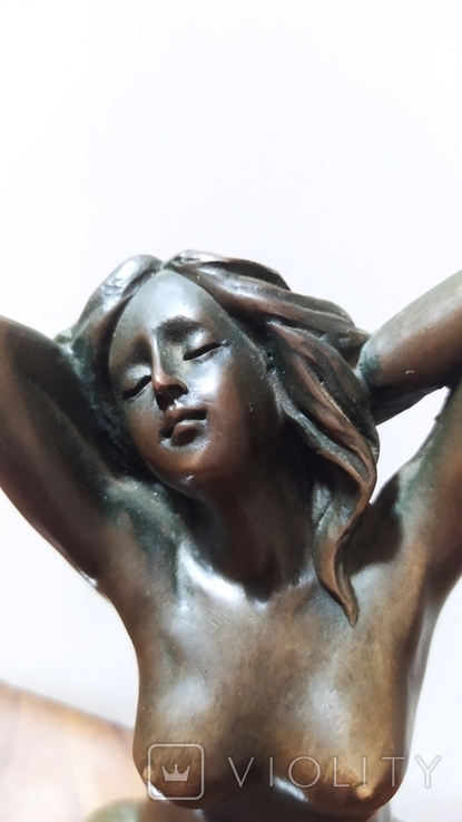 Обнажённая девушка. Скульптор Jean Potoue. Бронза, фото №7