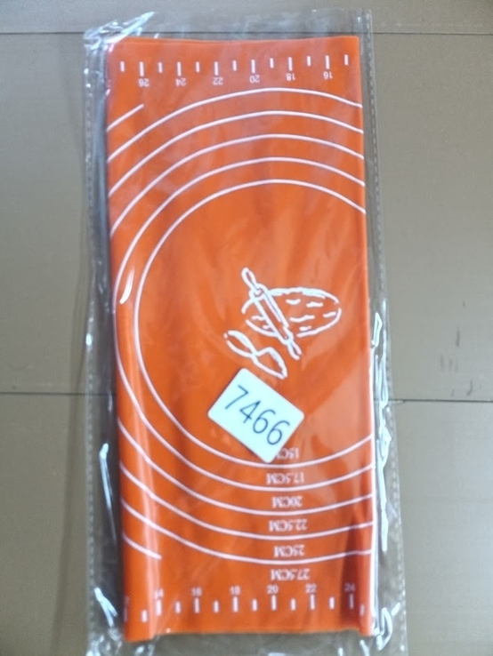 Силиконовый антипригарный коврик для выпечки и раскатки теста 40x30 коралл, photo number 2