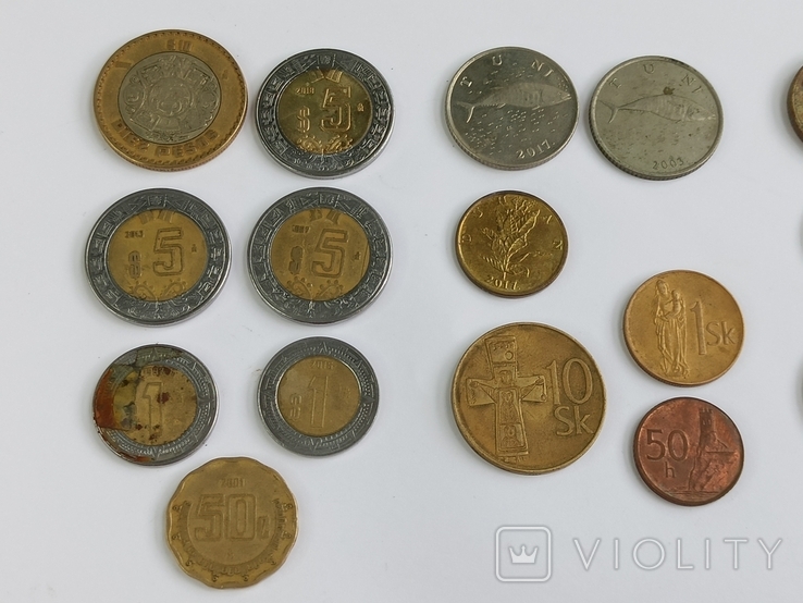 Монети різних країн (Європа, Азія, Африка), фото №5