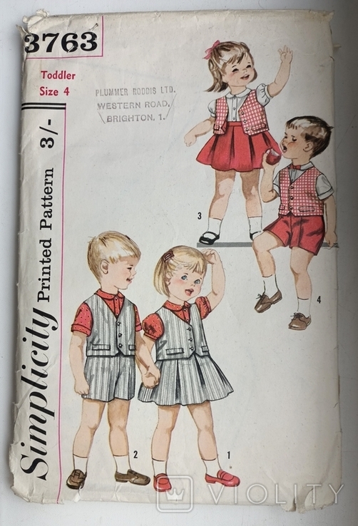 Винтажные выкройки для детей. 1961 год., фото №2